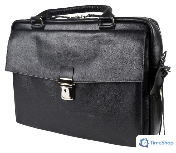 Портфель Carlo Gattini Terrazzo 1031-01 (черный) - Изображение №1 — Интернет-магазин Time-Shop