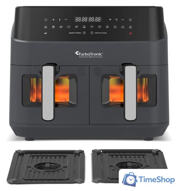 Аэрогриль (аэрофритюрница) TurboTronic TT-DAF6W (серый) - Изображение №2 — Интернет-магазин Time-Shop