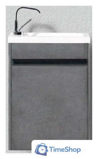  BelBagno Тумба под умывальник Pietra Mini-400-1A-SO-SCM-L (левый, stucco) - Изображение №1 — Интернет-магазин Time-Shop