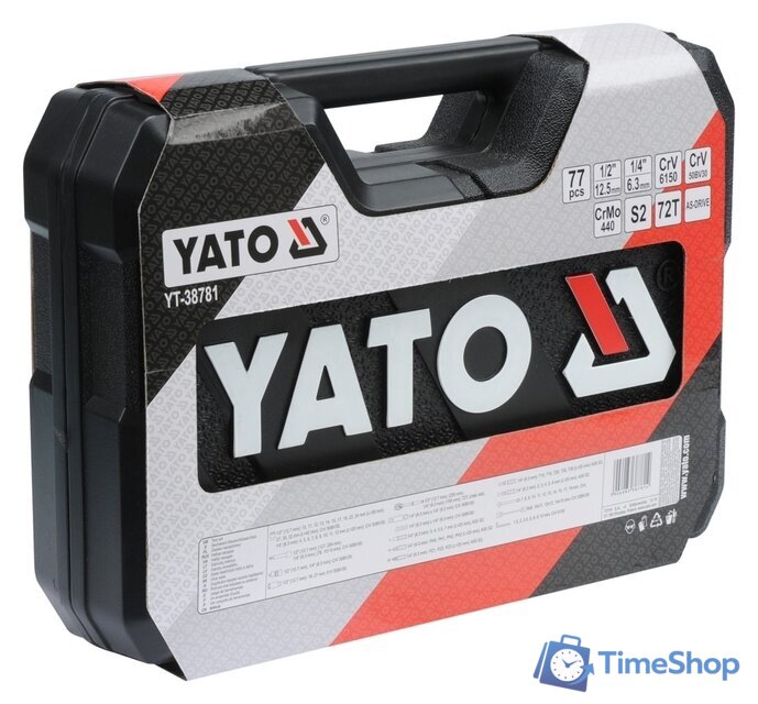 Универсальный набор инструментов Yato YT-38781 (77 предметов) - Изображение №4 — Интернет-магазин Time-Shop