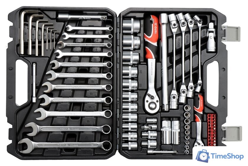 Универсальный набор инструментов Yato YT-38781 (77 предметов) - Изображение №2 — Интернет-магазин Time-Shop