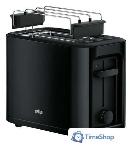 Тостер Braun PurEase HT3010BK - Изображение №1 — Интернет-магазин Time-Shop
