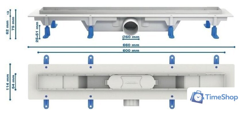Трап/канал Styron STY-DO-60 - Изображение №3 — Интернет-магазин Time-Shop