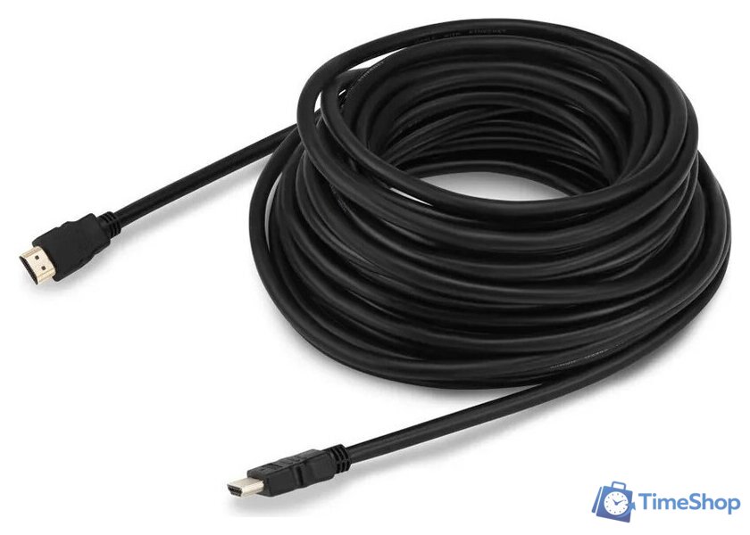 Кабель Buro BHP-HDMI-1.4-20 HDMI - HDMI (20 м, черный) - Изображение №2 — Интернет-магазин Time-Shop