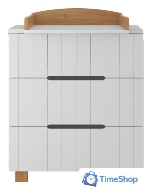 Детский комод Incanto Vikki 800/3 (белый/бук) - Изображение №1 — Интернет-магазин Time-Shop