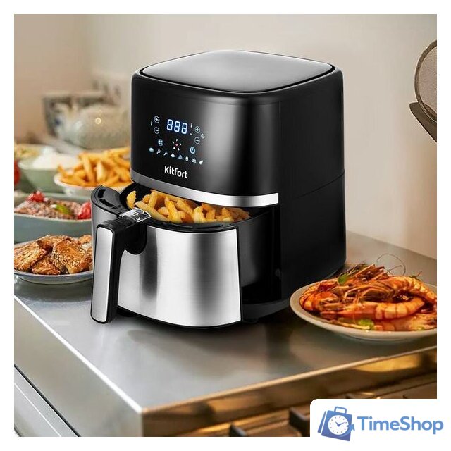 Аэрогриль (аэрофритюрница) Kitfort KT-2221 - Изображение №7 — Интернет-магазин Time-Shop