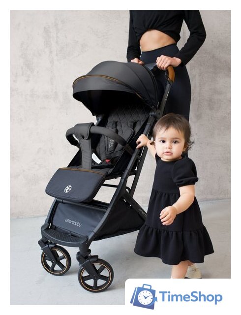 Коляска прогулочная «книга» Amarobaby Airy (черный) - Изображение №7 — Интернет-магазин Time-Shop