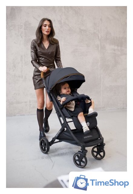 Коляска прогулочная «книга» Amarobaby Airy (черный) - Изображение №5 — Интернет-магазин Time-Shop