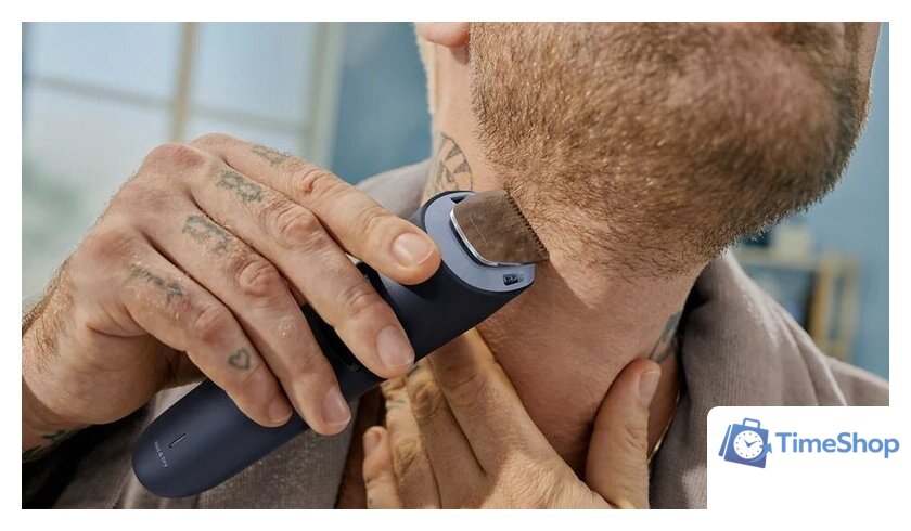 Триммер для бороды и усов Philips Beard Trimmer 3000 Series BT3665/15 - Изображение №5 — Интернет-магазин Time-Shop