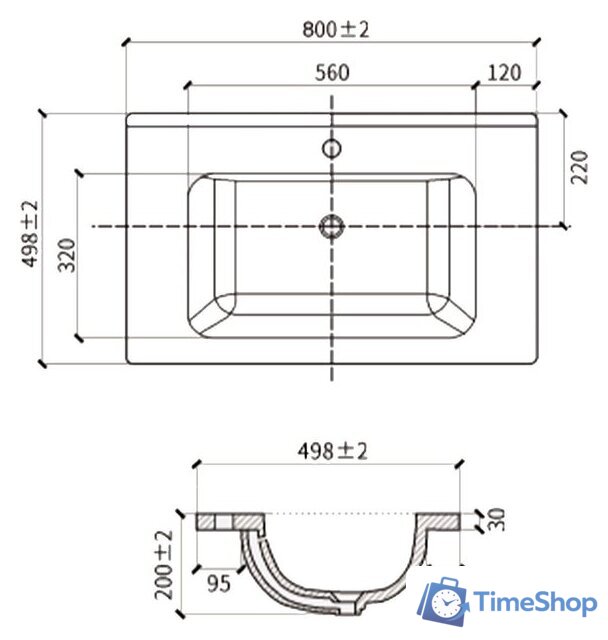 Умывальник Lauter 213080A - Изображение №11 — Интернет-магазин Time-Shop
