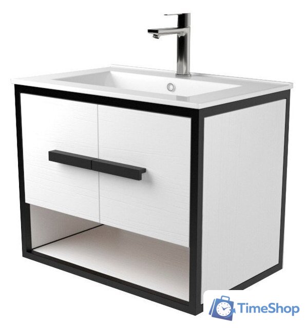  Дабер Тумба под умывальник 009 WeltWasser Deilbach 7517-60 Т9.6W.2.5 (черный/белый) - Изображение №1 — Интернет-магазин Time-Shop