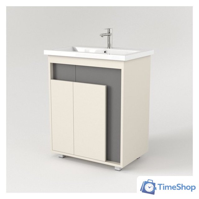  Дабер Тумба под умывальник 015 60 Т15.6.0.19 (бежевый/серый) - Изображение №3 — Интернет-магазин Time-Shop