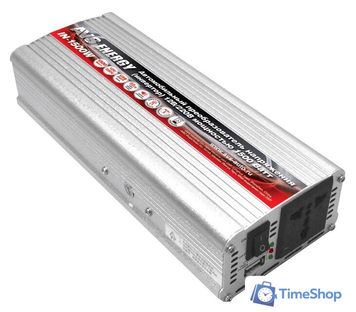 Автомобильный инвертор AVS 24/220V IN-1500W-24 - Изображение №1 — Интернет-магазин Time-Shop