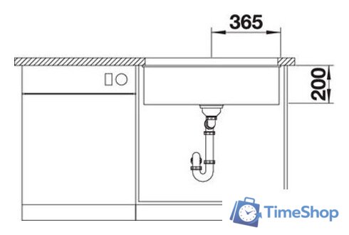 Кухонная мойка Blanco Etagon 700-U (темная скала) 525168 - Изображение №4 — Интернет-магазин Time-Shop