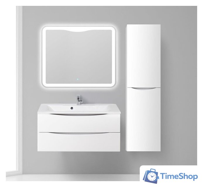  BelBagno Шкаф-пенал Fly-Marino-1500-2A-SC-BL-P-L (bianco lucido) - Изображение №2 — Интернет-магазин Time-Shop