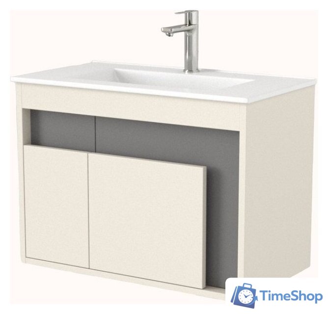  Дабер Тумба под умывальник 016 WeltWasser Deilbach 7517-70 Т16.7W.0.19 (бежевый/серый) - Изображение №1 — Интернет-магазин Time-Shop