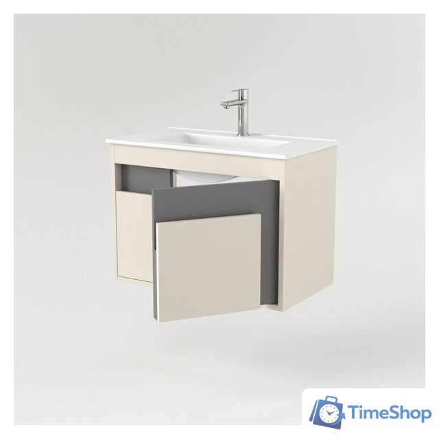  Дабер Тумба под умывальник 016 WeltWasser Deilbach 7517-70 Т16.7W.0.19 (бежевый/серый) - Изображение №3 — Интернет-магазин Time-Shop