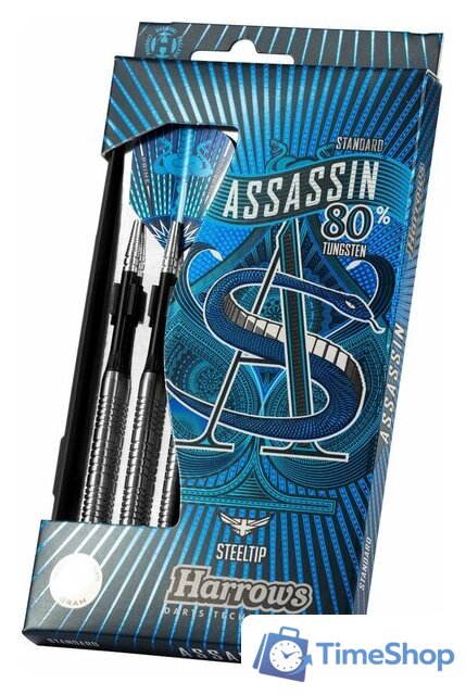 Дротики для дартса Harrows Assassin 80% Tungsten Standard 22gR (3 шт) - Изображение №3 — Интернет-магазин Time-Shop