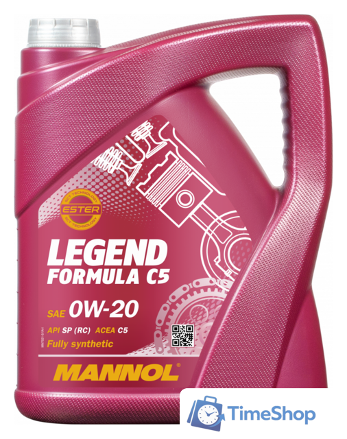 Моторное масло Mannol Legend Formula C5 0W-20 5л - Изображение №1 — Интернет-магазин Time-Shop