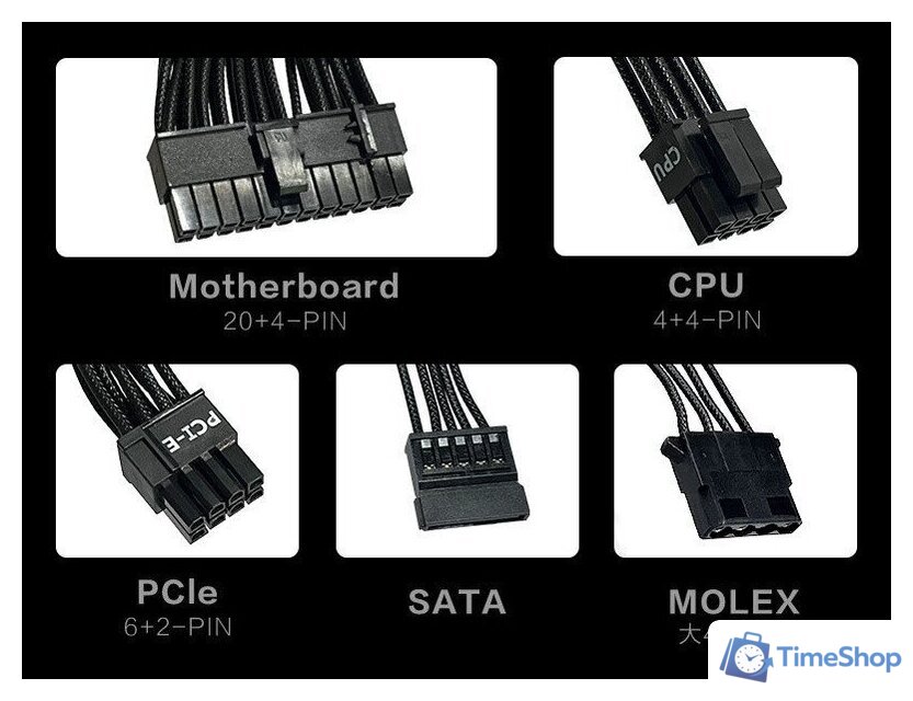 Блок питания Phanteks AMP BH 750W PH-P750B_BK01 - Изображение №5 — Интернет-магазин Time-Shop