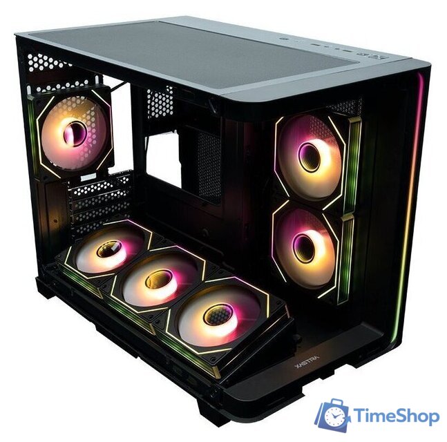 Корпус XASTRA QR600M 6ARGB C10-UC (черный) - Изображение №2 — Интернет-магазин Time-Shop