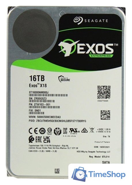 Жесткий диск Seagate Exos X18 16TB ST16000NM000J - Изображение №3 — Интернет-магазин Time-Shop