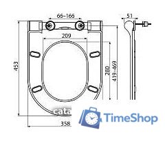 Сиденье для унитаза Ravak Uni Chrome Slim / X01550 - Изображение №6 — Интернет-магазин Time-Shop
