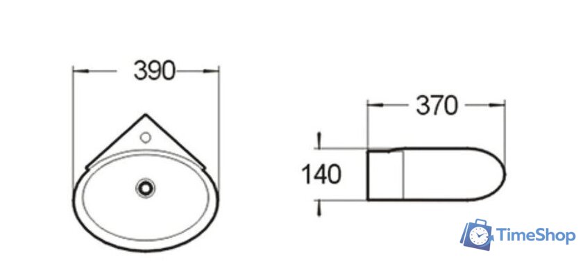 Умывальник SantiLine SL-2021 - Изображение №2 — Интернет-магазин Time-Shop