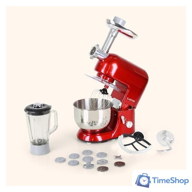 Кухонная машина Klarstein Lucia Rossa (красный) - Изображение №7 — Интернет-магазин Time-Shop