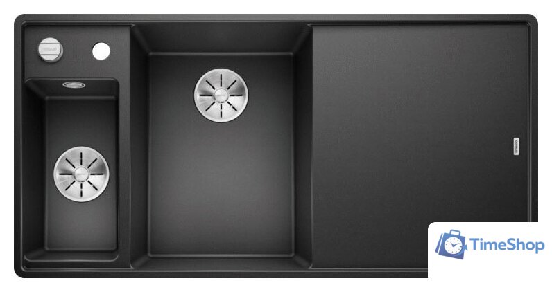 Кухонная мойка Blanco Axia III 6 S-F (разделочная доска из стекла, антрацит) 524669 - Изображение №1 — Интернет-магазин Time-Shop
