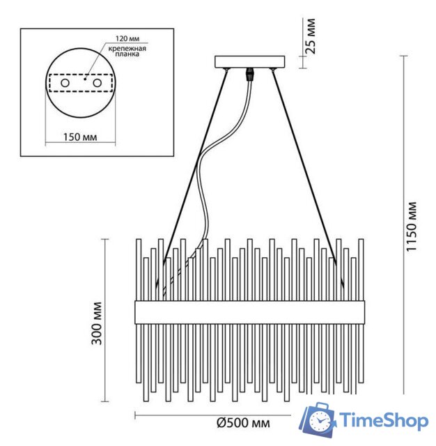 Подвесная люстра Odeon Light Focco 4722/12 - Изображение №2 — Интернет-магазин Time-Shop