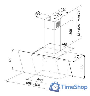Кухонная вытяжка Franke FPJ 615 V BK A (110.0361.890) - Изображение №4 — Интернет-магазин Time-Shop