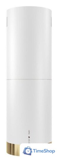 Кухонная вытяжка Globalo Cylindro Isola 39.7 (белый/золотой) - Изображение №1 — Интернет-магазин Time-Shop