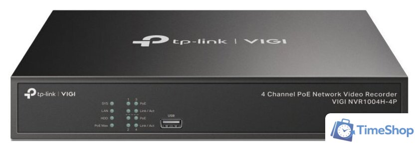 Сетевой видеорегистратор TP-Link Vigi NVR1004H-4P - Изображение №1 — Интернет-магазин Time-Shop