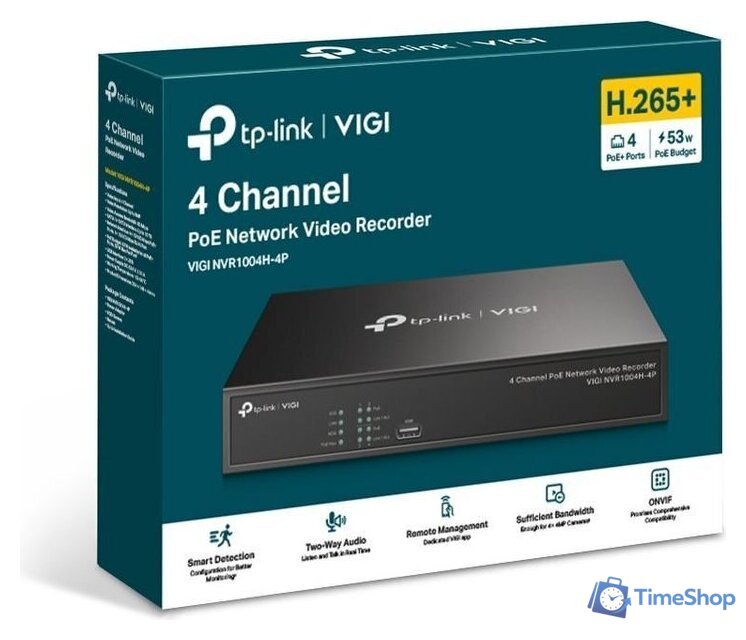 Сетевой видеорегистратор TP-Link Vigi NVR1004H-4P - Изображение №2 — Интернет-магазин Time-Shop