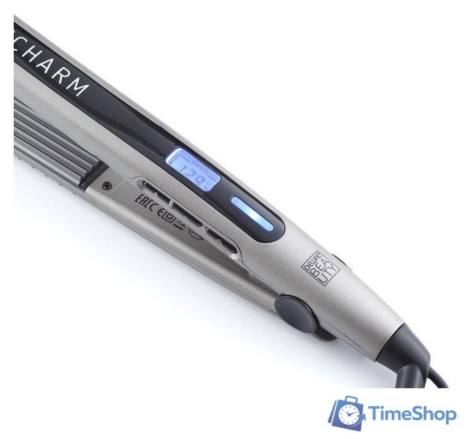 Щипцы-гофре Dewal Beauty Dark Charm HI2070W (серый) - Изображение №5 — Интернет-магазин Time-Shop