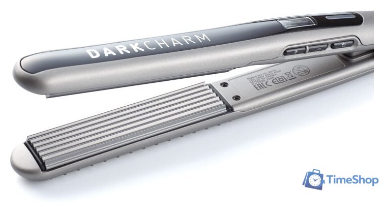 Щипцы-гофре Dewal Beauty Dark Charm HI2070W (серый) - Изображение №3 — Интернет-магазин Time-Shop