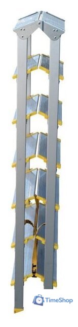 Лестница-стремянка Алюмет ASD 5207 (2х7 ступеней) - Изображение №3 — Интернет-магазин Time-Shop