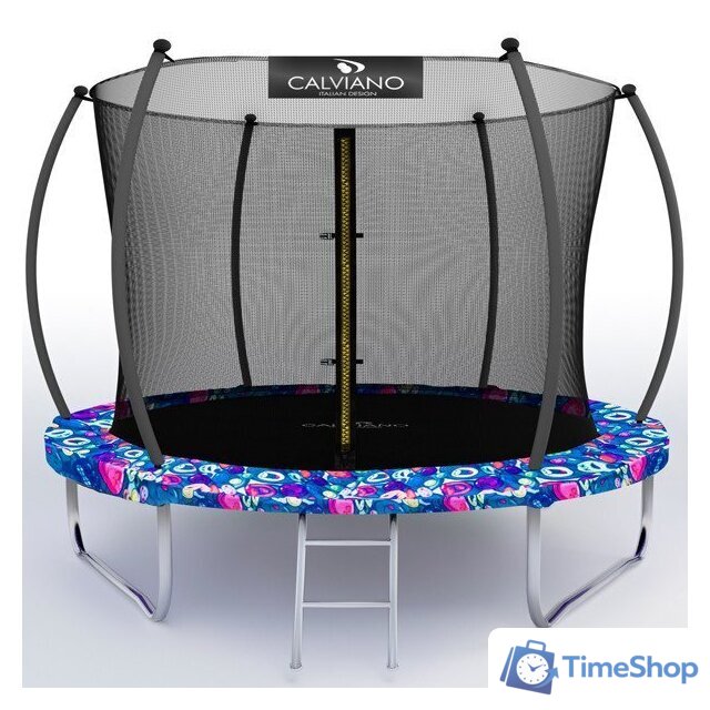 Батут Calviano Inside Master Smile 312 см - 10ft (внутренняя сетка, с лестницей) - Изображение №1 — Интернет-магазин Time-Shop