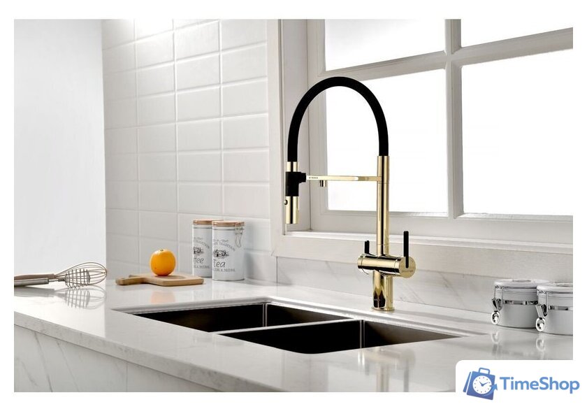 Смеситель Paulmark Gravity Gr213188-G - Изображение №3 — Интернет-магазин Time-Shop