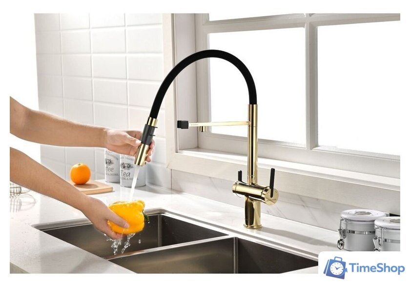 Смеситель Paulmark Gravity Gr213188-G - Изображение №6 — Интернет-магазин Time-Shop