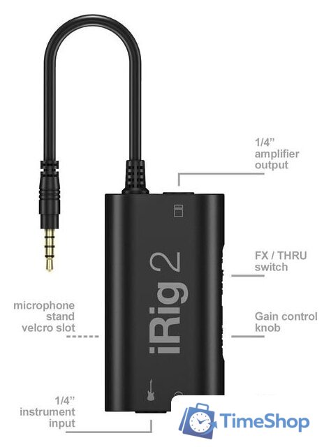Аудиоинтерфейс IK Multimedia iRig 2 - Изображение №9 — Интернет-магазин Time-Shop