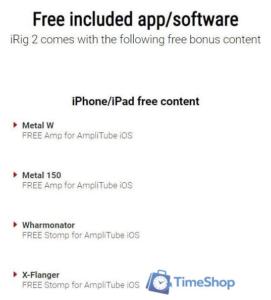 Аудиоинтерфейс IK Multimedia iRig 2 - Изображение №24 — Интернет-магазин Time-Shop