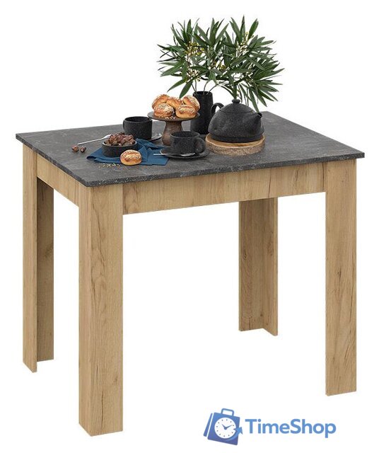 Кухонный стол Трия Промо тип 1 (дуб крафт золотой/ателье темное) - Изображение №3 — Интернет-магазин Time-Shop