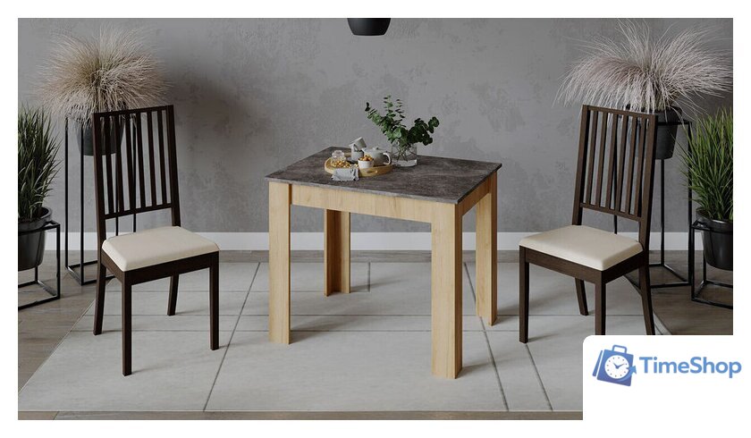 Кухонный стол Трия Промо тип 1 (дуб крафт золотой/ателье темное) - Изображение №1 — Интернет-магазин Time-Shop