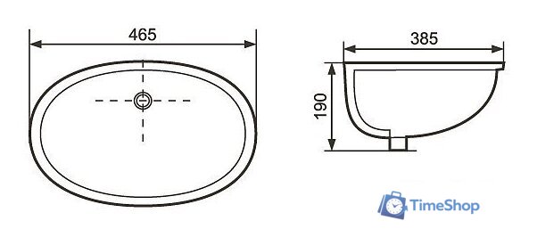 Умывальник Aquatek AQ0181-00 - Изображение №2 — Интернет-магазин Time-Shop