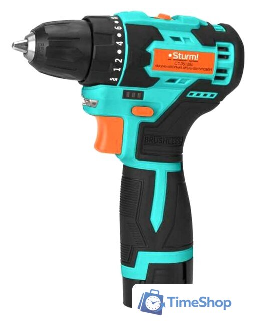 Дрель-шуруповерт Sturm CD3512BL (с 2-мя АКБ, кейс) - Изображение №1 — Интернет-магазин Time-Shop