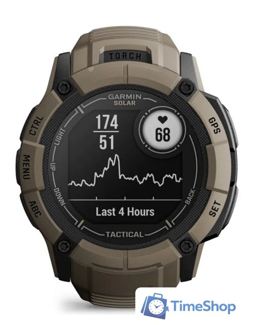 Умные часы Garmin Instinct 2x Solar Tactical Edition (светло-коричневый) - Изображение №4 — Интернет-магазин Time-Shop