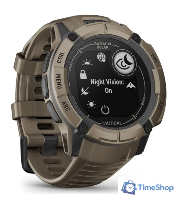 Умные часы Garmin Instinct 2x Solar Tactical Edition (светло-коричневый) - Изображение №3 — Интернет-магазин Time-Shop