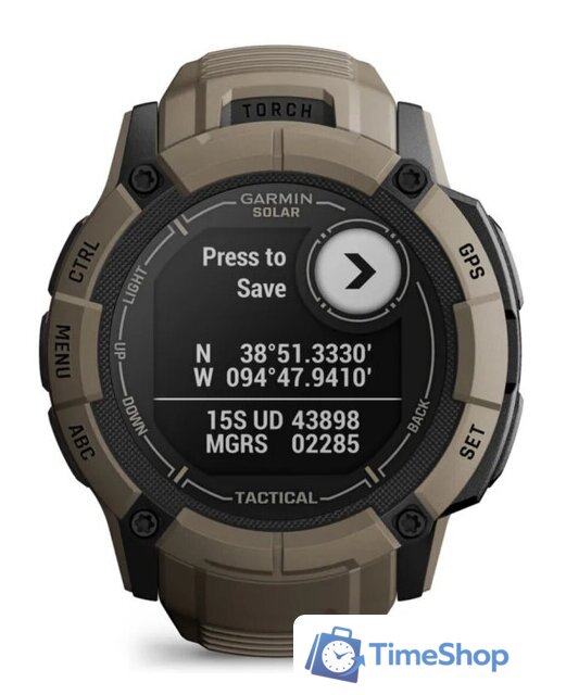 Умные часы Garmin Instinct 2x Solar Tactical Edition (светло-коричневый) - Изображение №8 — Интернет-магазин Time-Shop